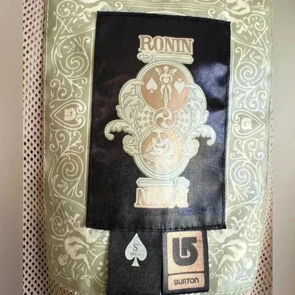 BURTON RONIN ROPER Men's Snow Jacket Brown S Rare‎ Y2K - Picture 8 of 10